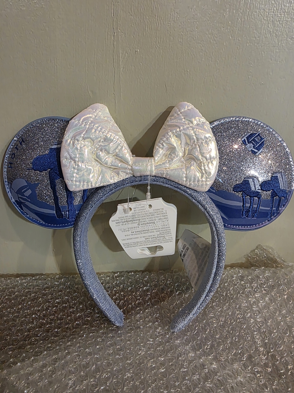 Disney Parks Star Wars "Hoth" Minnie Mouse Ear Headband
